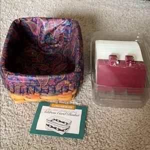 Longaberger 1996 Fathers Day Address Basket